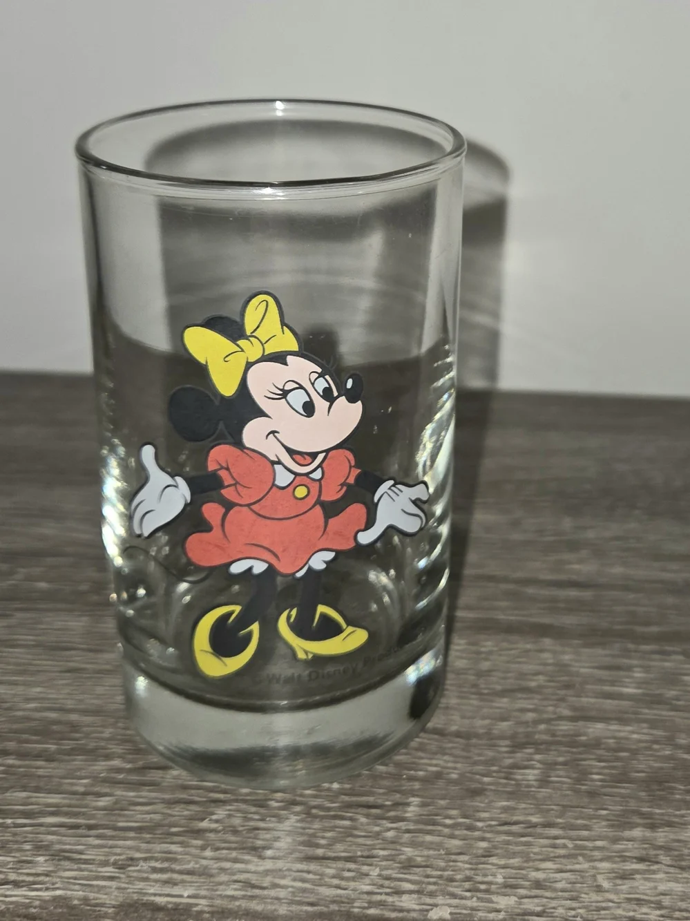Walt Disney Productions Vintage Minnie Small Juice Glass 4
